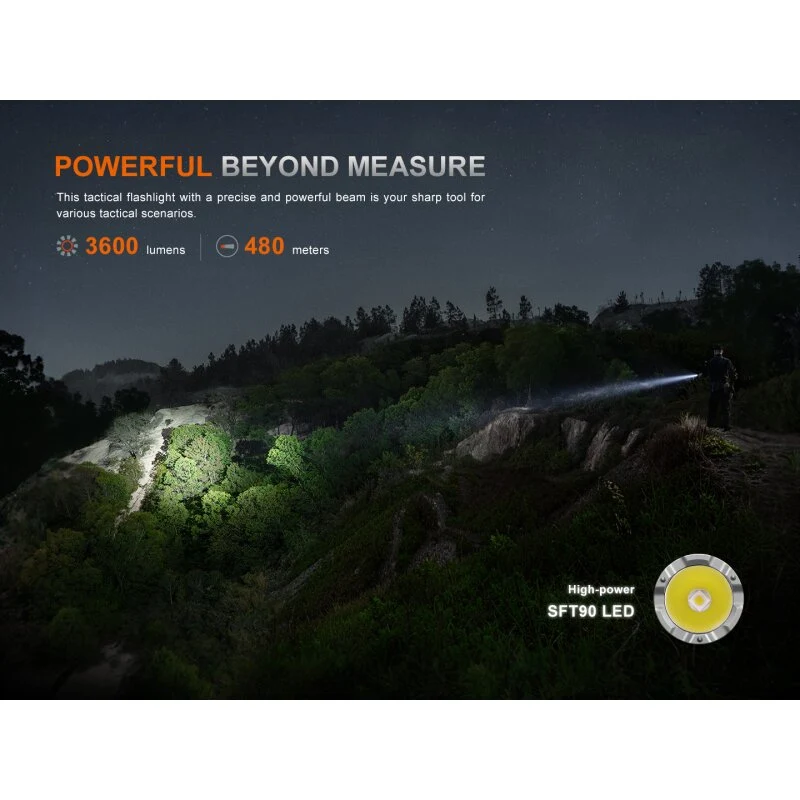 Fenix TK21R – 3.600 Lumen taktische LED Taschenlampe mit 480 m Reichweite