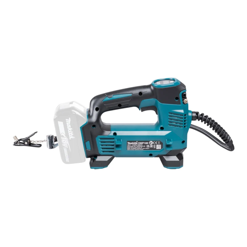 Makita DMP 180 Z Akku Kompressor 18 V 8,3 bar + 2x Akku 9,0 Ah + Ladegerät