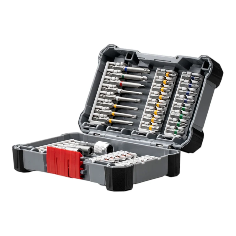 Bosch Pick And Click Schrauberbit Set 45 teilig 25 - 65 mm ( 2607017693 ) PH / PZ / SL / HEX / TX / TH