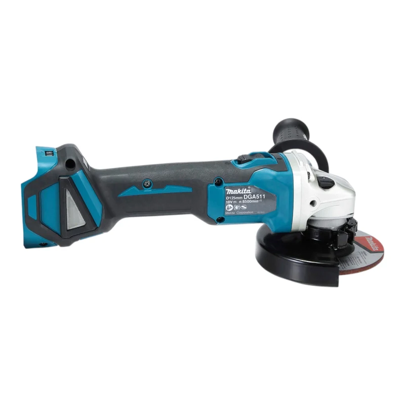 Makita DGA 511 Z Akku Winkelschleifer 18 V 125 mm Brushless + 1x Akku 9,0 Ah - ohne Ladegerät
