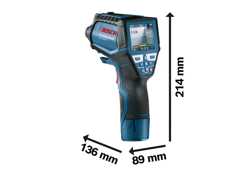 Bosch Thermodetektor GIS 1000 C, mit Akku-Adapter