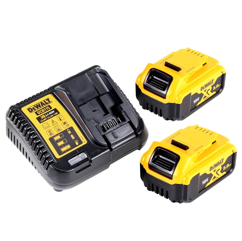 DeWalt DCF 921 P2T Akku Schlagschrauber 18 V 400 Nm 1/2" Brushless + 2x Akku 5,0 Ah + Ladegerät + TSTAK