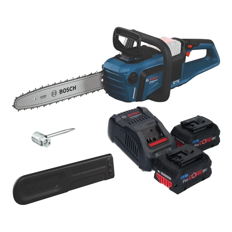Bosch GKE 18V-40 Professional Akku Kettensäge 18 V 40 cm Brushless + 2x ProCORE Akku 8,0 Ah + Ladegerät