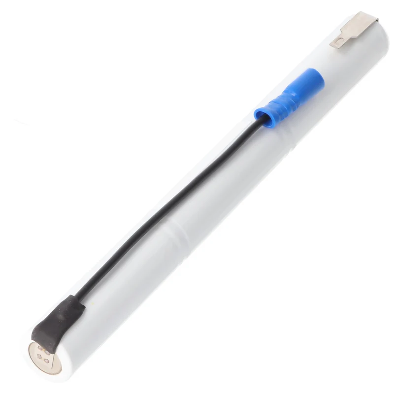 AccuCell Ersatz-Akku ideal passend für den RZB 71107840 Akku für Notleuchten, Notstromleuchten mit 3,6 Volt und 860mAh L1x3 Mignon AA mit Fastonstecker 2,8mm +Pol und 110mm Kabel und Faston-Buchse 2,8mm -Pol