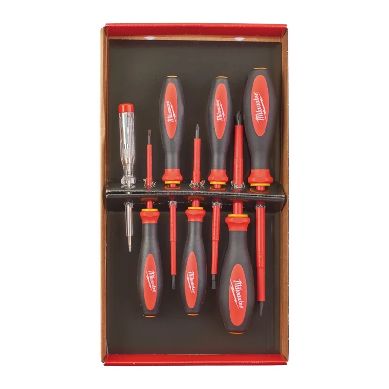 Milwaukee 7-teiliges Set SL/PH/Spannungsprüfer Schraubendreher, VDE geprüft