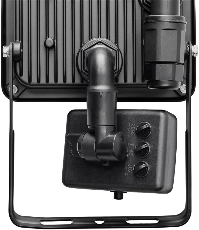 Goobay LED-Außenstrahler, 10 W, mit Bewegungsmelder - mit 850 lm, neutralweißem Licht (4000 K), PIR-Sensor mit ON-/OFF-Funktion und M16-Kabelverschraubung, für den Außeneinsatz geeignet (IP44)
