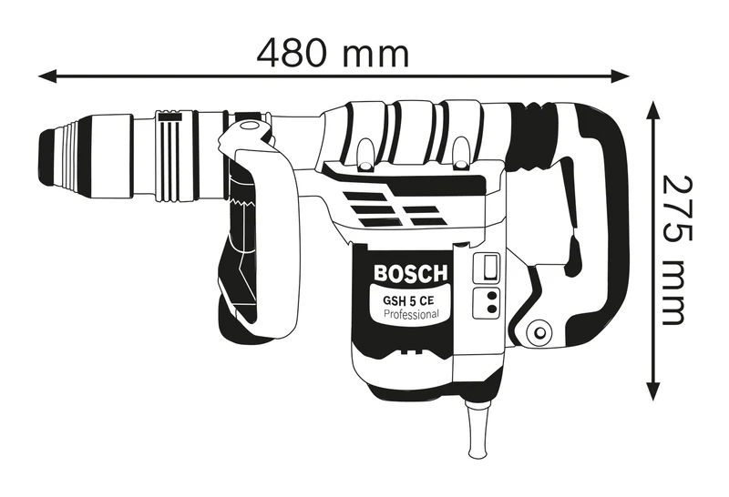 Bosch Schlaghammer mit SDS-max GSH 5 CE