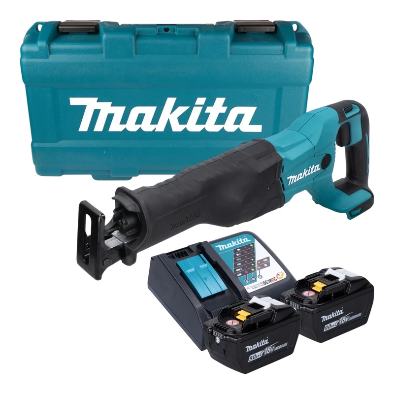 Makita DJR 186 ZK Akku Reciprosäge Säbelsäge 18 V + 2x Akku 9,0 Ah + Ladegerät + Koffer