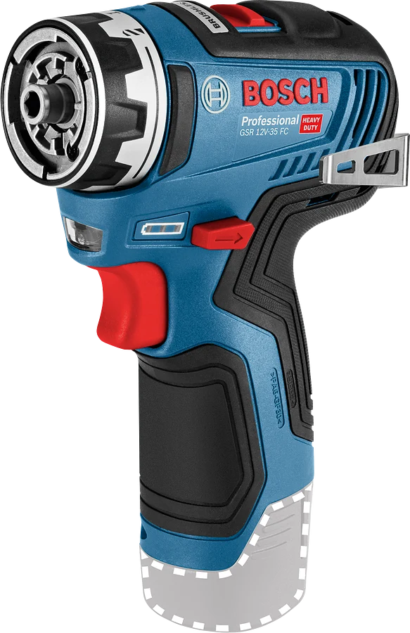 Bosch Professional GSR 12V-35 FC Akku-Bohrschrauber ohne Akku/Lader, 4 Aufsätze, L-BOXX