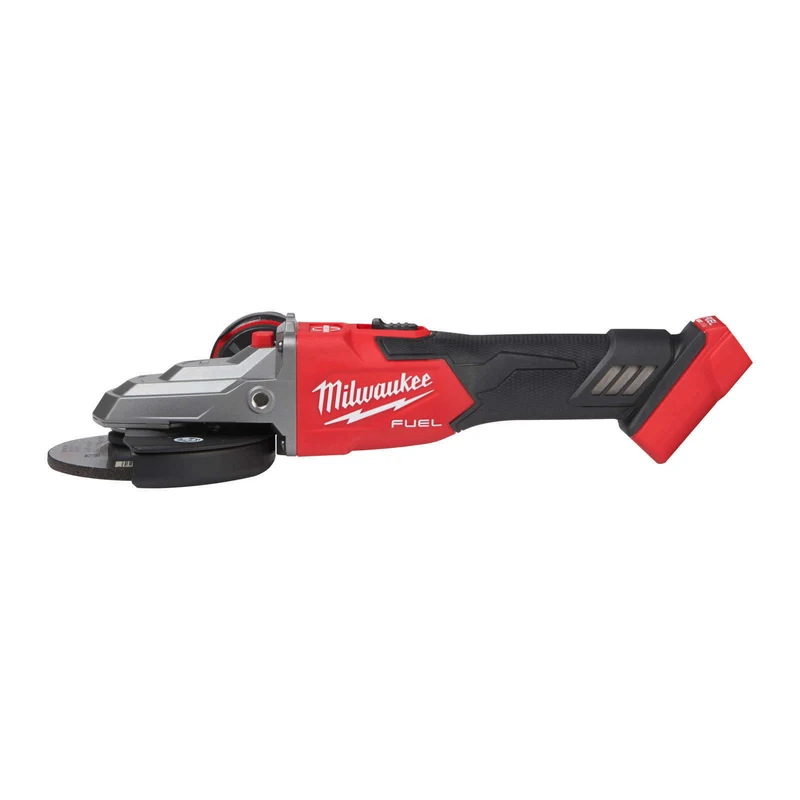 Milwaukee M18 FSAGF125XB-0X FUEL Akku-Flachkopf-Winkelschleifer m. Bremse ohne Akku/Lader in HD-Box