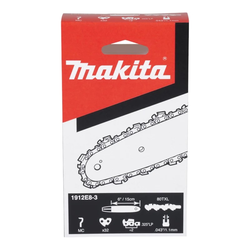 Makita DUC 150 Z Akku Kettensäge 18 V 15 cm Brushless + Ersatz Sägekette - ohne Akku, ohne Ladegerät