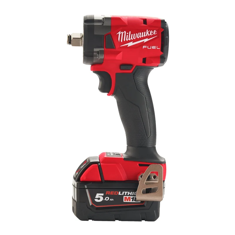 Milwaukee Akku-Schlagschrauber M18 FIW2F12-502X (1/2" Vierkant, Drehmoment: 339 Nm, mit 2 x 5,0 Ah Akku in HD Box)