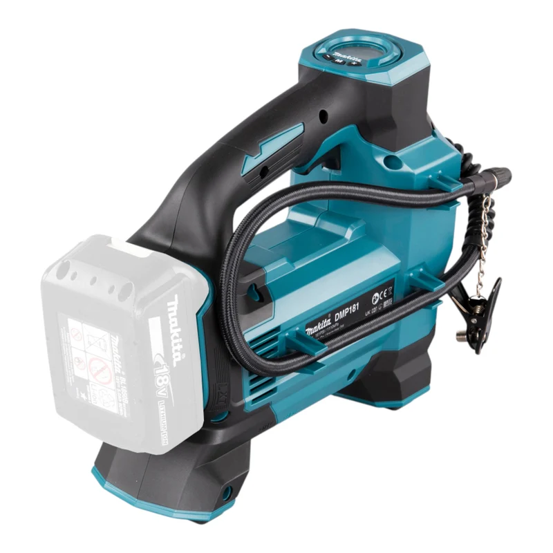 Makita DMP 181 Z Akku Kompressor 18 V 11,1 bar + 2x Akku 9,0 Ah + Ladegerät