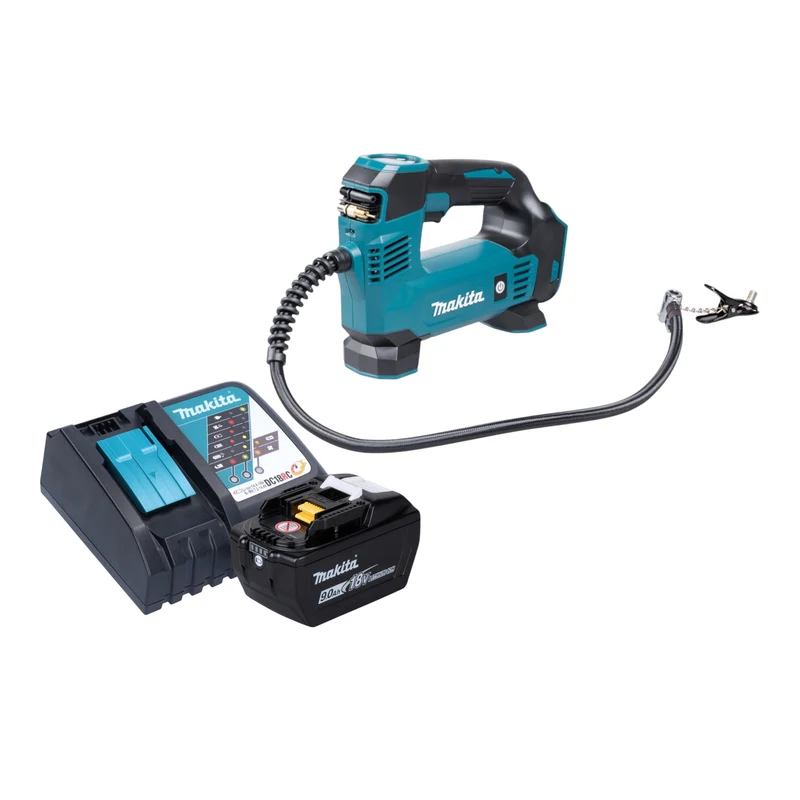 Makita DMP 180 Z Akku Kompressor 18 V 8,3 bar + 1x Akku 9,0 Ah + Ladegerät