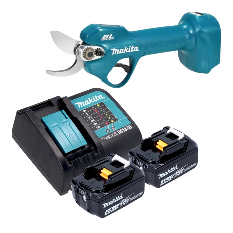 Makita DUP 181 SM Akku Astschere 18 V 30 mm Brushless + 2x Akku 4,0 Ah + Ladegerät