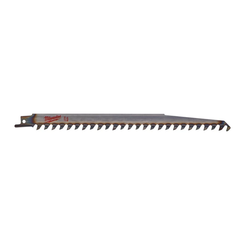 Milwaukee 240 x 8,5 mm (3 TPI), unlackiert Säbelsägeblatt Holz - ideal für schnelle Baumschnitte