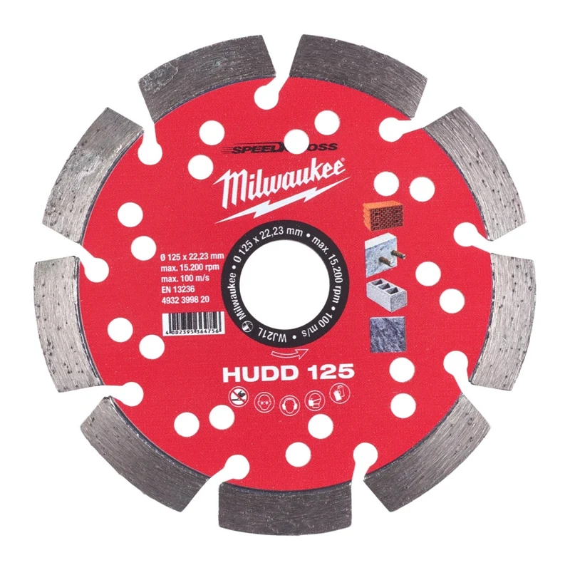 Milwaukee für harte Materialien Speedcross Diamanttrennscheibe HUDD 125 mm