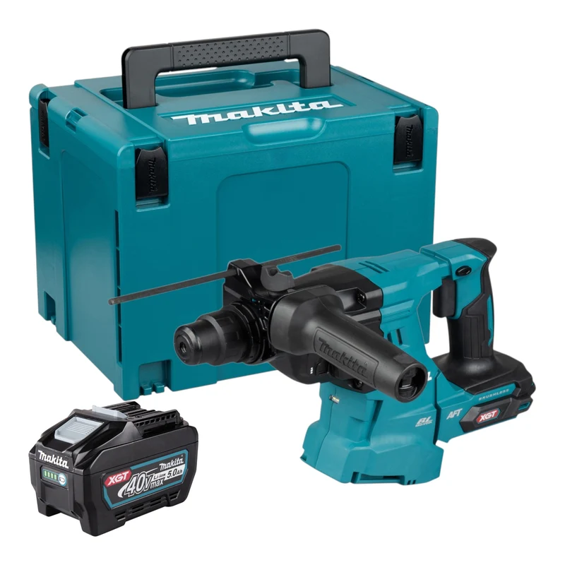 Makita HR 011 GT101 Akku Kombihammer 40 V max. 3,3 J SDS plus Brushless + 1x Akku 5,0 Ah + Makpac - ohne Ladegerät