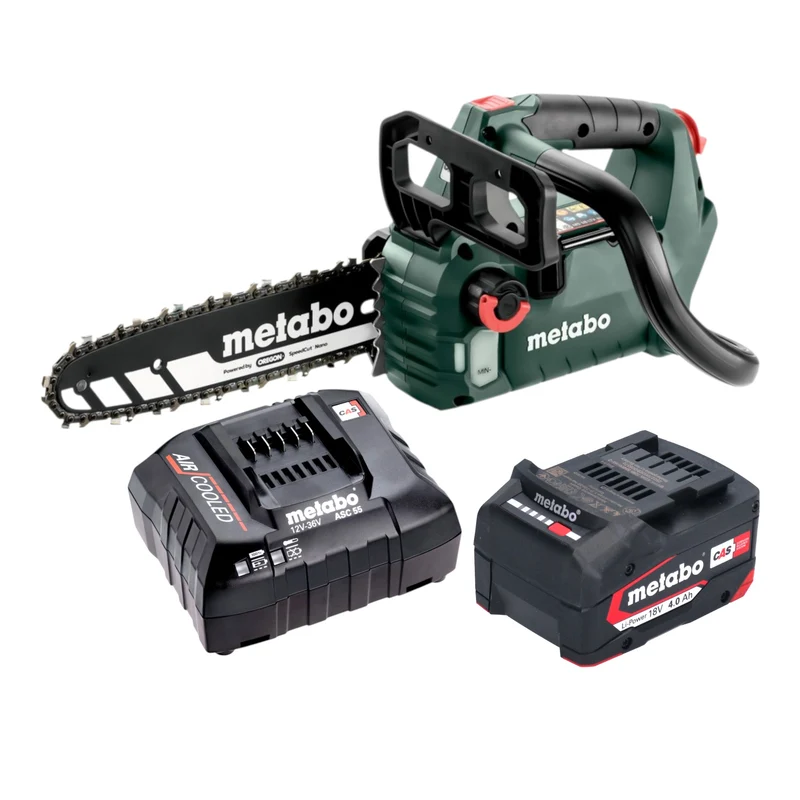 Metabo MS 18 LTX BL 25 Akku Kettensäge 18 V 25 cm Brushless + 1x Akku 4,0 Ah + Ladegerät