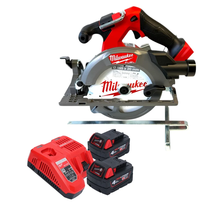 Milwaukee M18 FCS552-402 Akku Handkreissäge 18 V 165 mm Brushless + 2x Akku 4,0 Ah + Ladegerät
