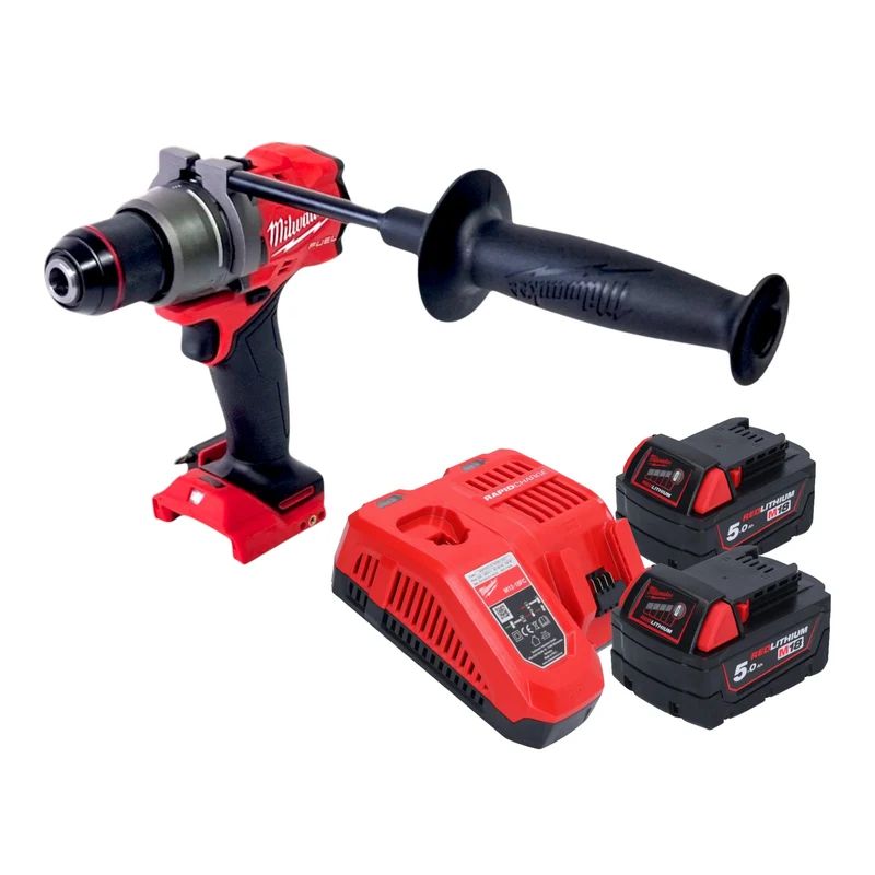 Milwaukee M18 FDD3-502 Akku Bohrschrauber 18 V 158 Nm Brushless + 2x Akku 5,0 Ah + Ladegerät