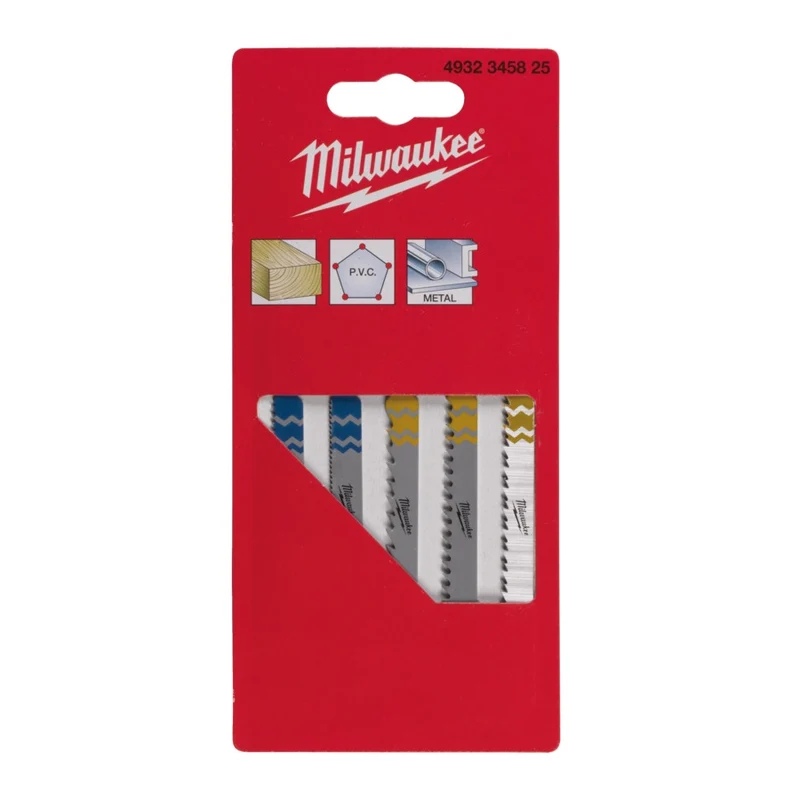 Milwaukee Stichsägeblatt Set mit T-Aufnahme 5 Stk. (4932345825)