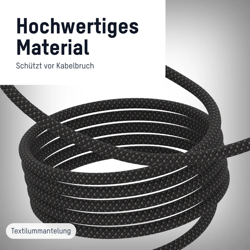 ANSMANN Magnetisches Ladekabel – USB-C auf Lightning, 120 cm