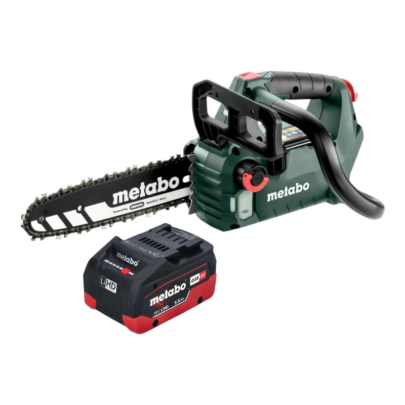 Metabo MS 18 LTX BL 25 Akku Kettensäge 18 V 25 cm Brushless + 1x LiHD Akku 5,5 Ah - ohne Ladegerät
