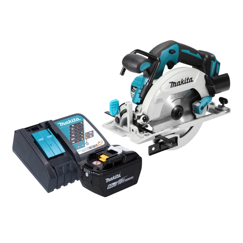 Makita DHS 680 Z Akku Handkreissäge 18 V 165 mm Brushless + 1x Akku 9,0 Ah + Ladegerät