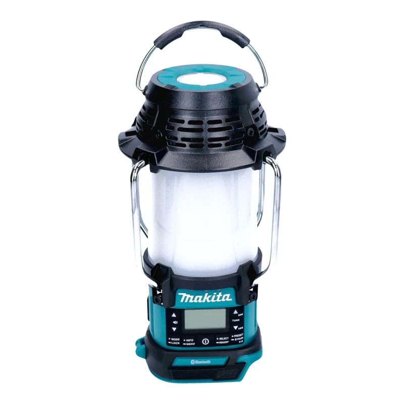Makita DMR 056 Akku Radio 18 V FM DAB+ mit Laterne 360° Taschenlampe IP65 + 2x Akku 9,0 Ah + Ladegerät