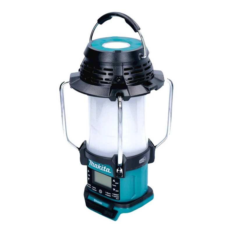 Makita DMR 056 Akku Radio 18 V FM DAB+ mit Laterne 360° Taschenlampe IP65 + 2x Akku 9,0 Ah + Ladegerät
