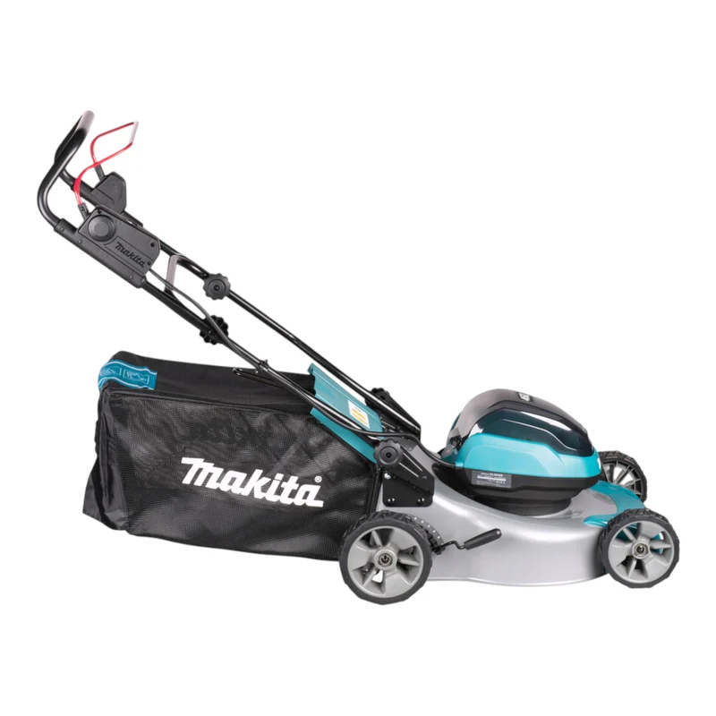Makita DLM 466 Z Akku Rasenmäher 36 V ( 2x 18 V ) 46 cm Brushless + 2x Akku 9,0 Ah - ohne Ladegerät