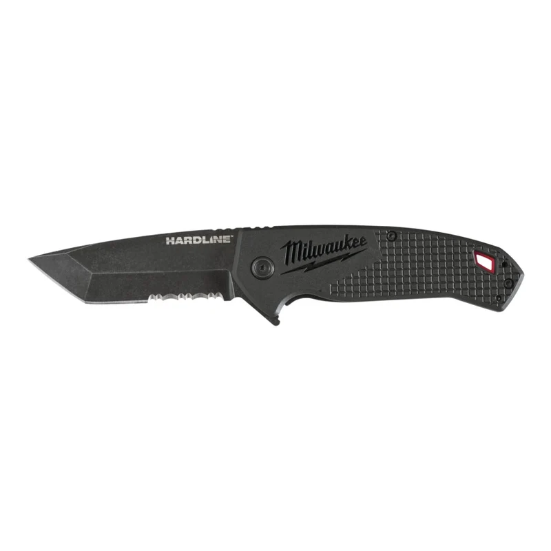 Milwaukee Hardline Premium-Klappmesser mit oder ohne Wellenschliff Klinge