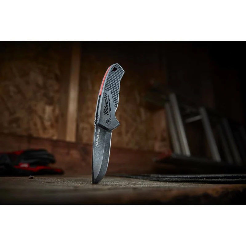 Milwaukee Hardline Premium-Klappmesser mit oder ohne Wellenschliff Klinge