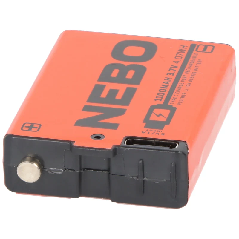NEBO 1100 mAh Li-Ion Akku – 3,7 V / 4,07 Wh mit USB-C