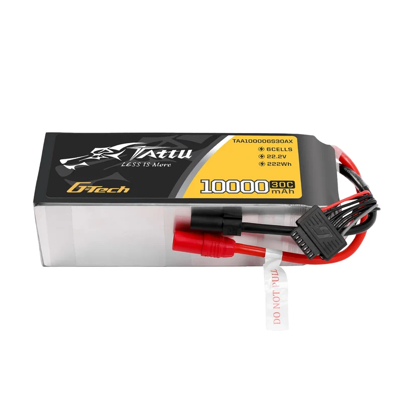 Tattu 10000mAh 22,2V 30C 6S1P LiPo-Akkupack mit AS150+XT150-Stecker