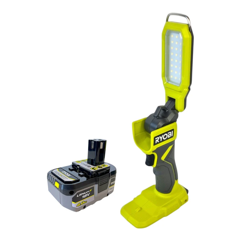 RYOBI RSL18-0 Akku Projektleuchte 18 V 800 Lumen + 1x Akku 4,0 Ah - ohne Ladegerät