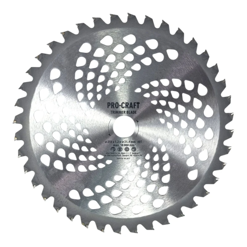 Procraft Trimmer Blade 40T Sägeblatt 225 x 25,4 mm 40 Zähne für Trimmer