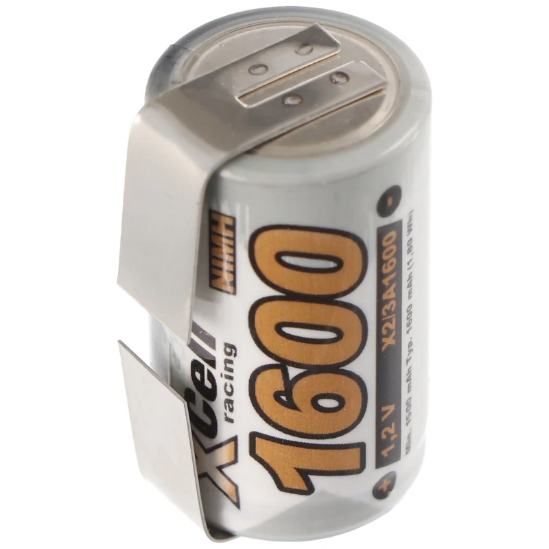 XCell NiMH Akku 2/3A 1600mAh NiMH Akku mit Lötfahne in U-Form