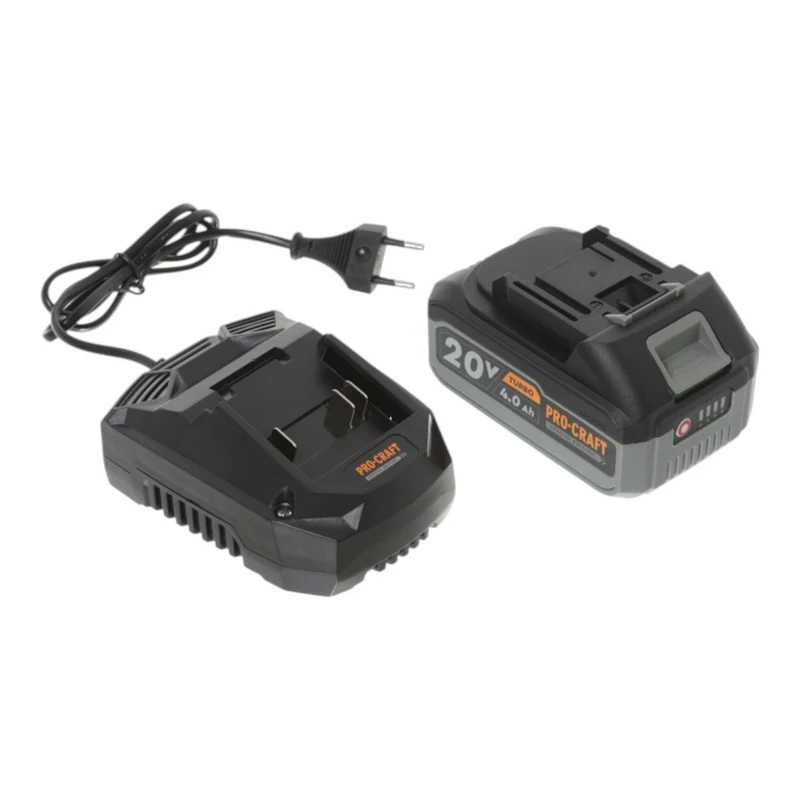 Procraft CCS20 Akku Mini Astsäge Kettensäge 20 V 152 mm Brushless Black Edition + 1x Akku 4,0 Ah + Ladegerät + Koffer
