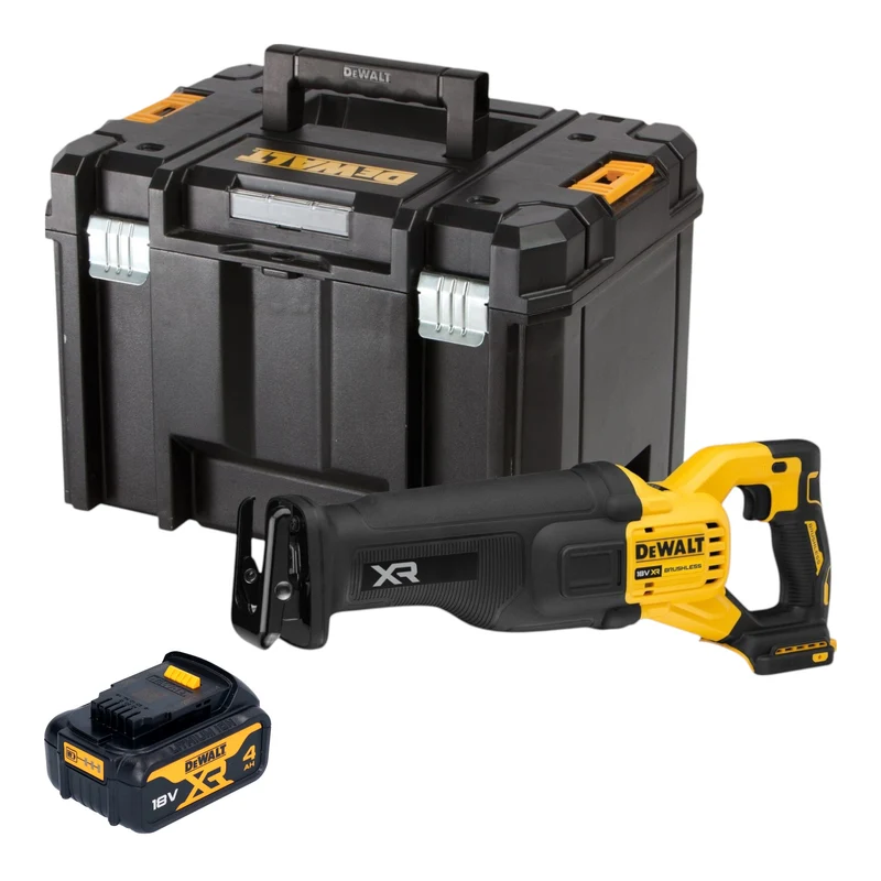 DeWalt DCS 386 NT Akku Säbelsäge 18 V Brushless + 1x Akku 4,0 Ah + TSTAK - ohne Ladegerät