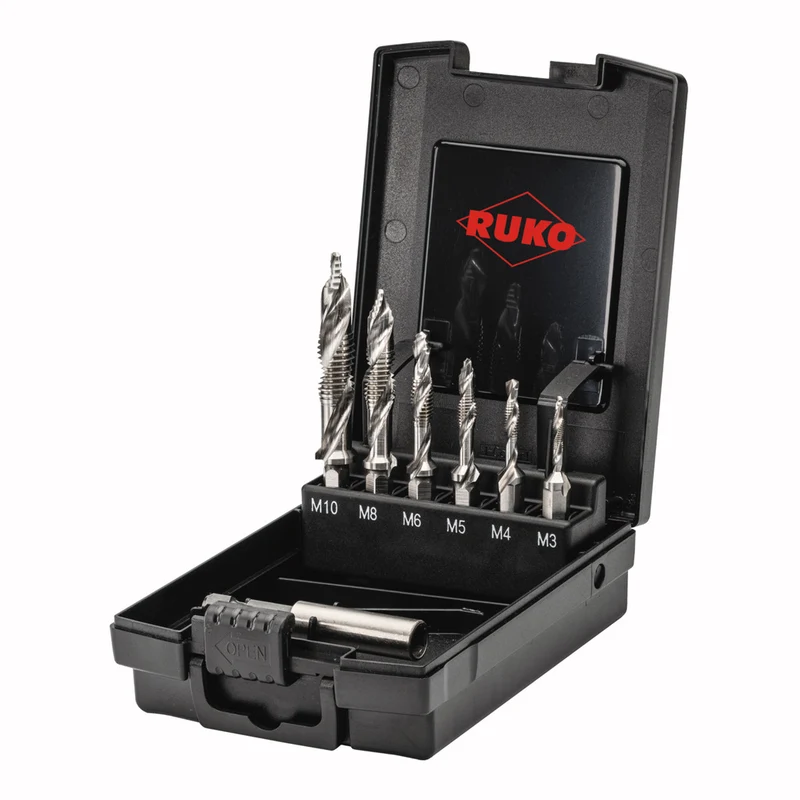 UC Kombigewindebohrer-Bit Set 7tlg Flowstep