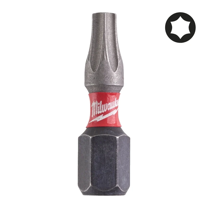 Milwaukee SHOCKWAVE Compact Bit Set 32-tlg. (Schlagfeste 1/4" Bits: PH / PZ / TX / TX BO / HEX, Bithalter)