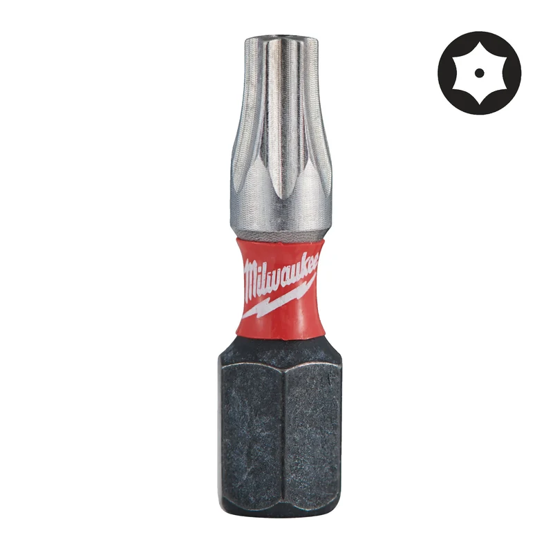 Milwaukee SHOCKWAVE Compact Bit Set 32-tlg. (Schlagfeste 1/4" Bits: PH / PZ / TX / TX BO / HEX, Bithalter)