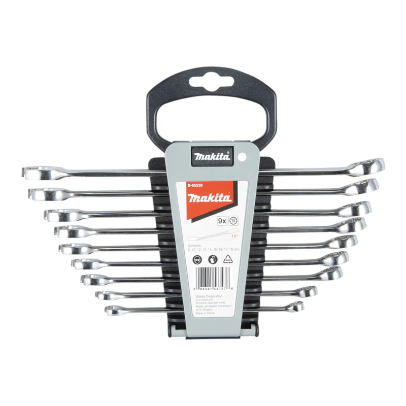 Makita Ringmaulschlüssel Set 9 teilig 8 - 18 mm ( B-65539 )
