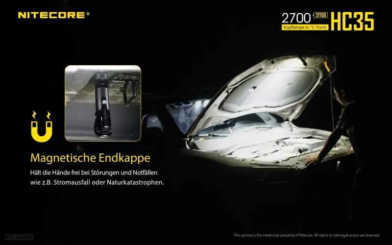 Nitecore Stirnlampe HC35 inkl. NL2140HP