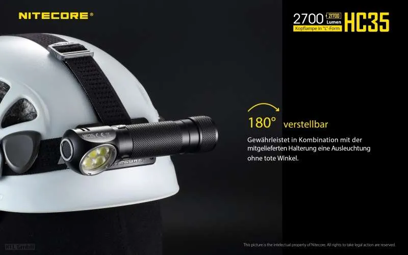 Nitecore Stirnlampe HC35 inkl. NL2140HP