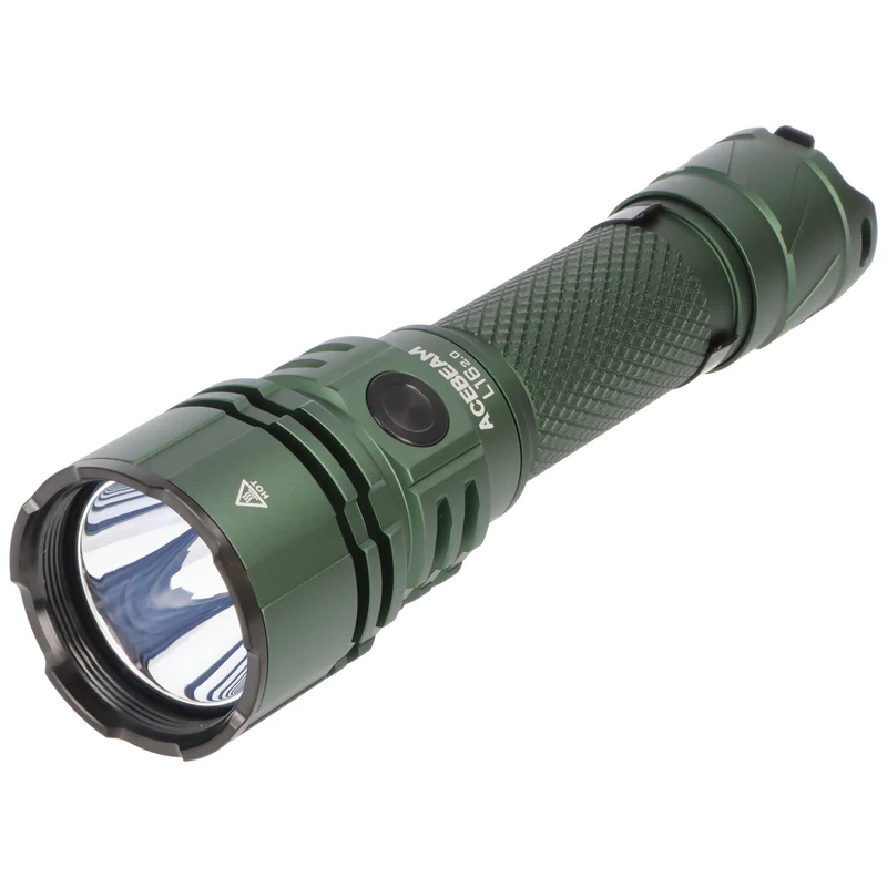 AceBeam L16 2.0 – taktische LED-Taschenlampe mit 2.100 Lumen, 670 m Reichweite (grün)