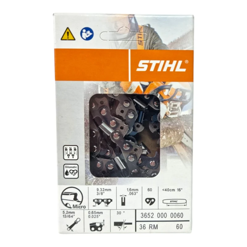 Stihl 3/8" Rapid Micro (RM) Sägekette 40 cm 3/8" 1,6 mm 60 TG ( 36520000060 )