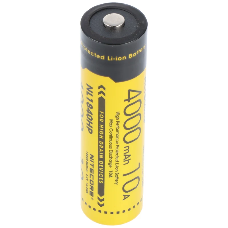 Nitecore 18650 Li-Ion Akku, NL1840HP, 4000mAh, mit Schutzschaltung